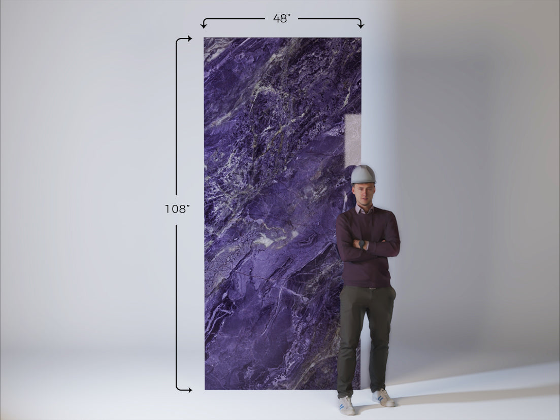 Sapphire Purple Marble Panel