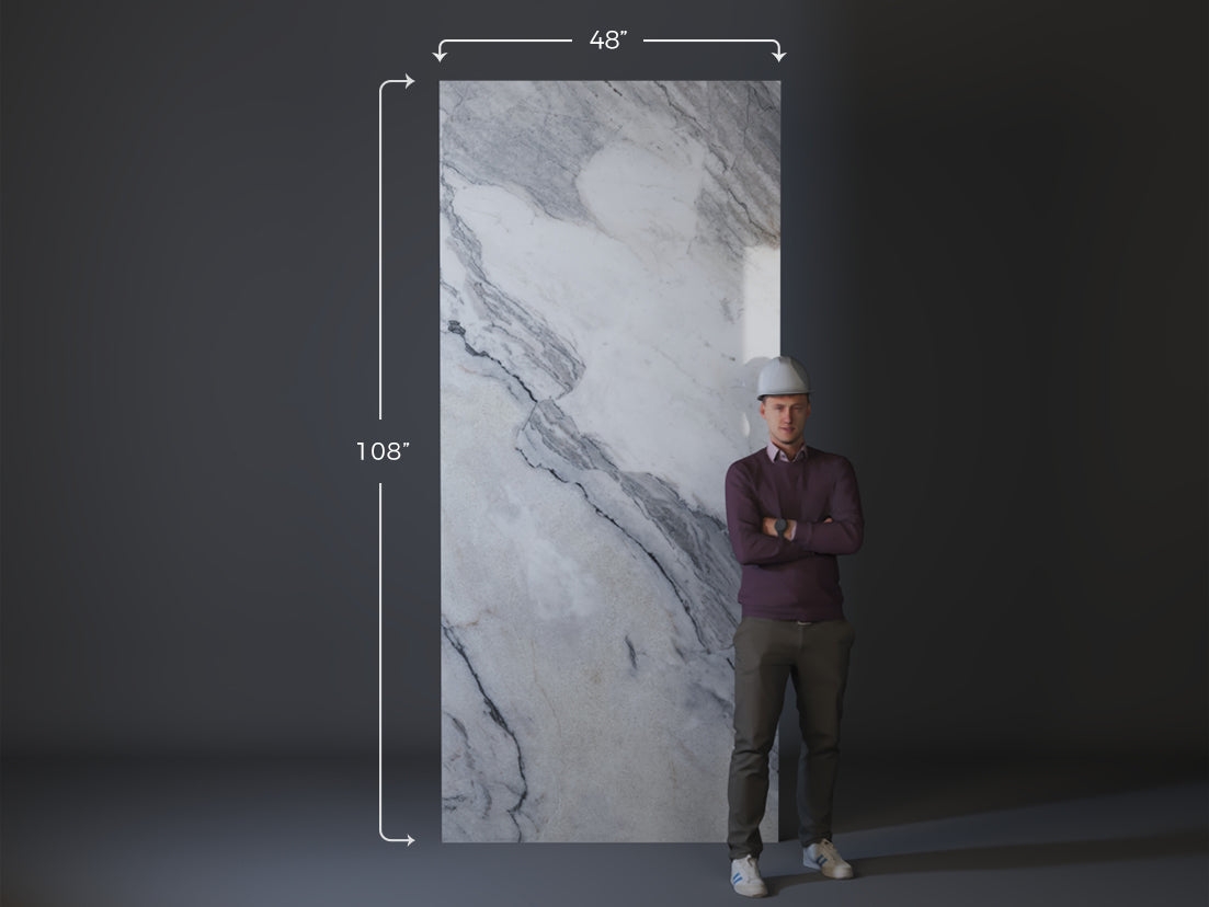 WHITE PORTINARI Marble look panel