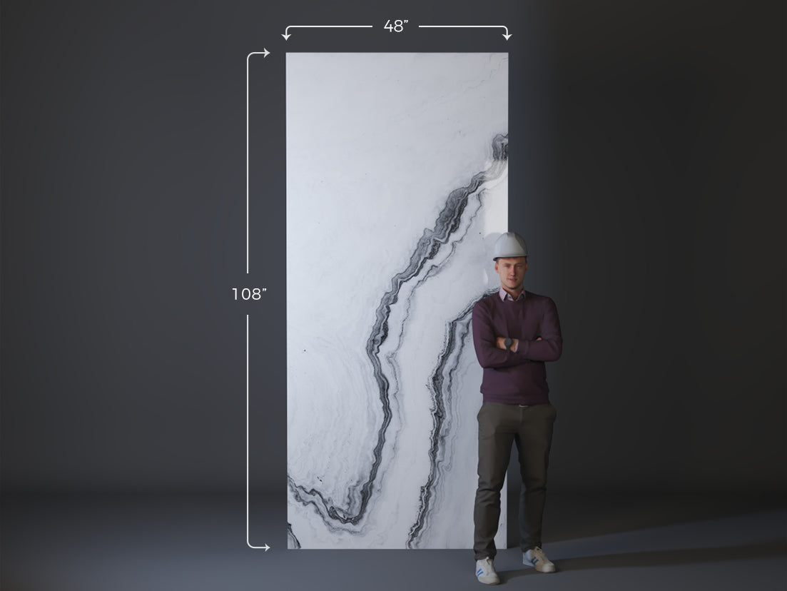 White Wave Marble Panel