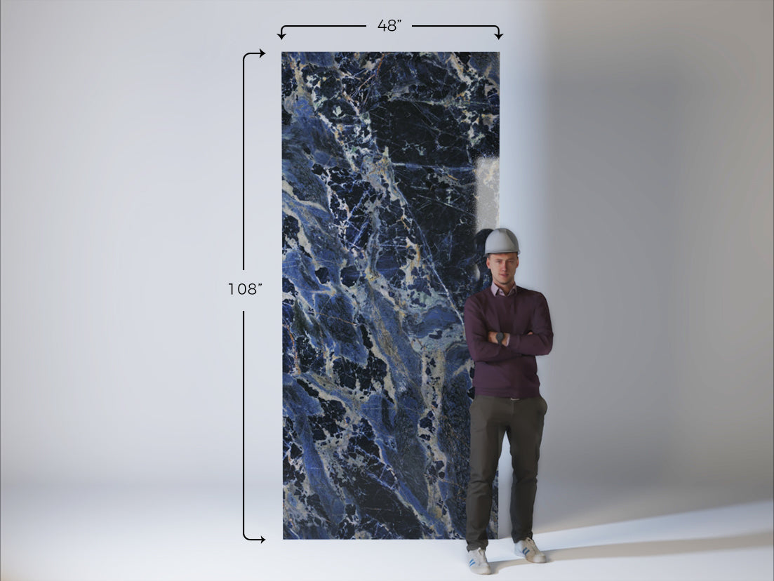 Africa Blue Sodalite Marble look panel