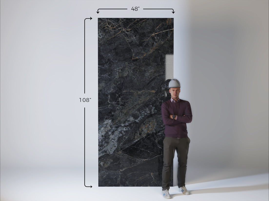 Aqua Nero Marble wall look panel