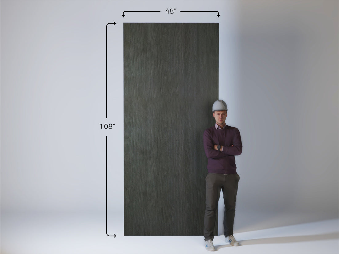 Dark Gray Oak Wood Look Panel