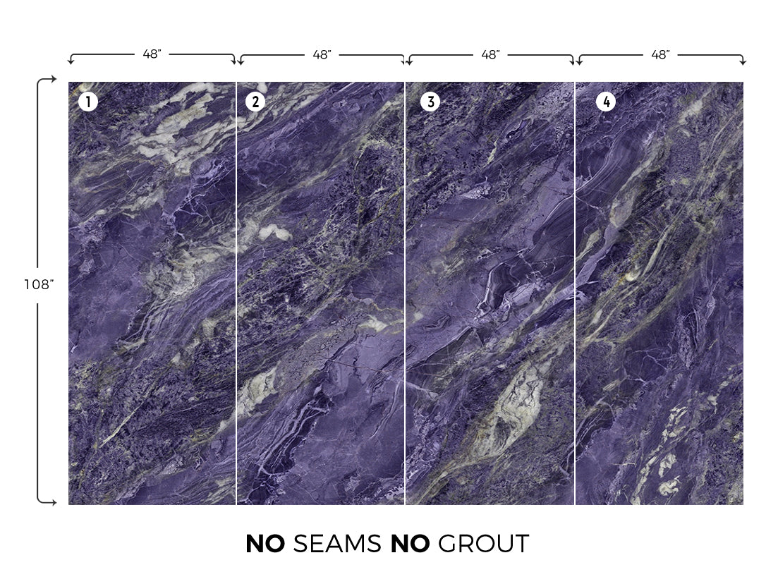 Sapphire Purple Marble Panel