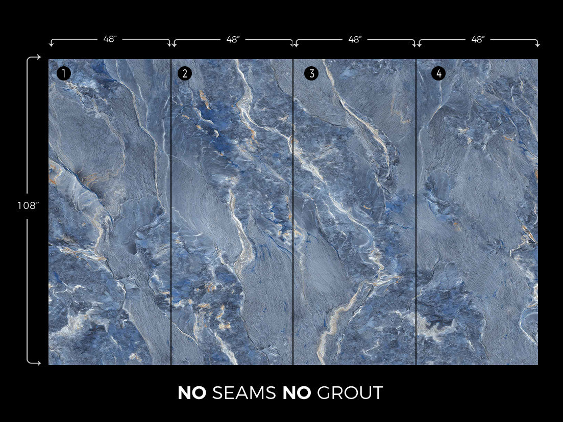 AZUL BAHIA Marble look panel