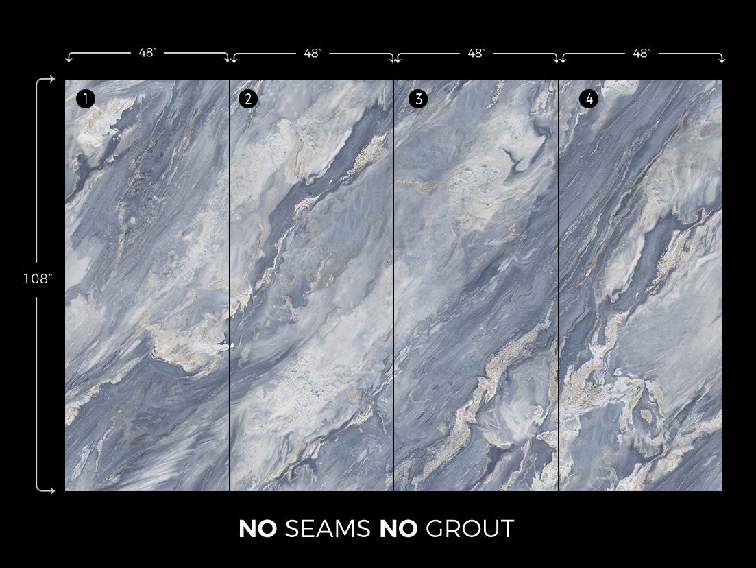 Bulgari Blue Marble look panel
