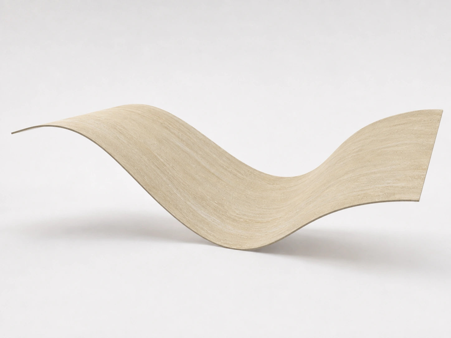 WALLSMARK flexible stone sheet bending in a smooth wave form