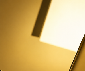 Polished Gold Mirror Wall Panel