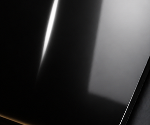 High-Gloss Black Wall Panel