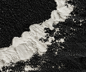 Black & White Textured Abstract Flow Wall Art