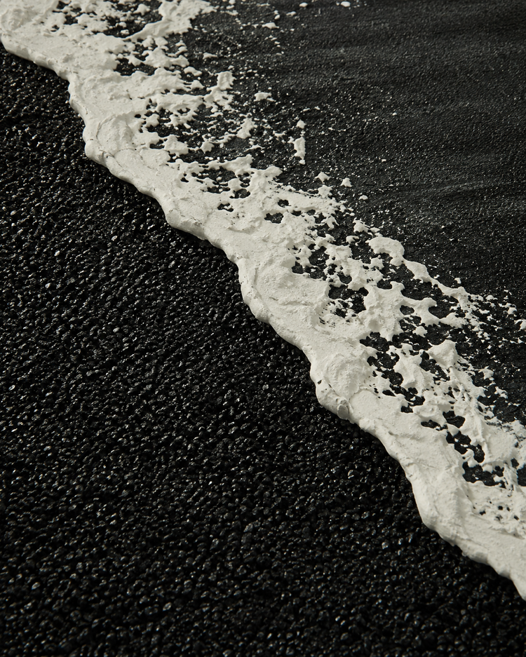Black & White Textured Abstract Flow Wall Art