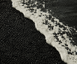 Black & White Textured Abstract Flow Wall Art