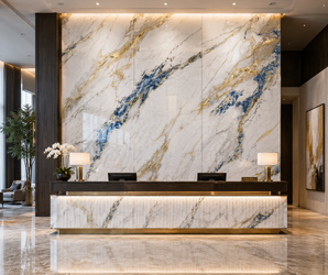 Azure Gold Wall Panel