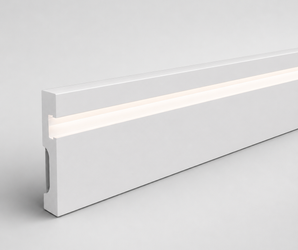 White Linear LED Baseboard