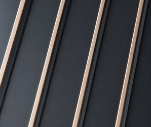 Black gold tapered PS wall panel