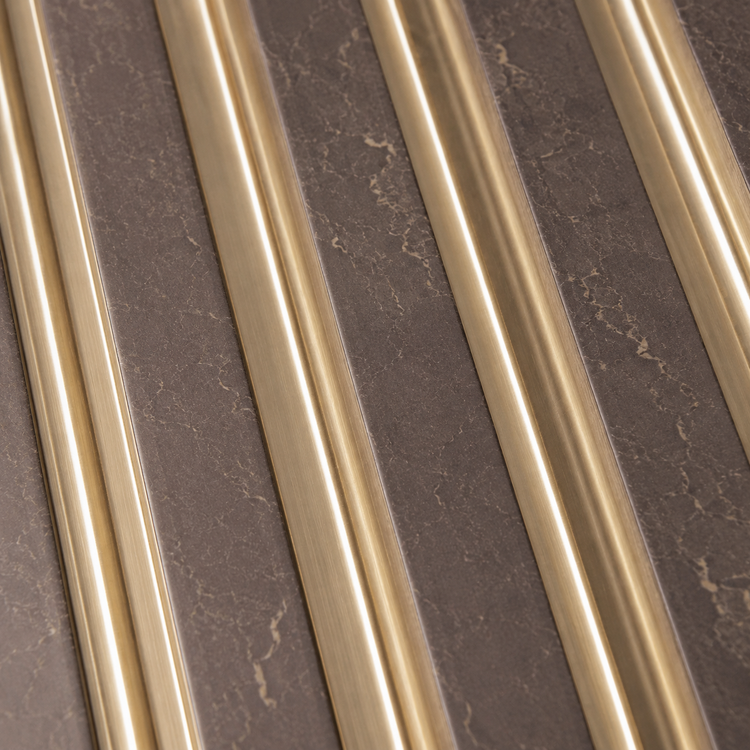Taupe Gold Fluted PS Wall Panel