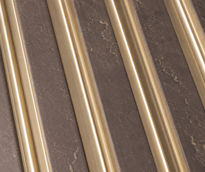 Taupe Gold Fluted PS Wall Panel