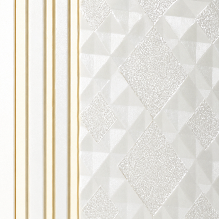 Pearl Gold Geometric PS Wall Panel