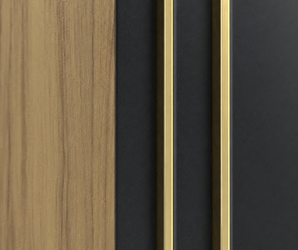 Pearl Gold Geometric PS Wall Panel