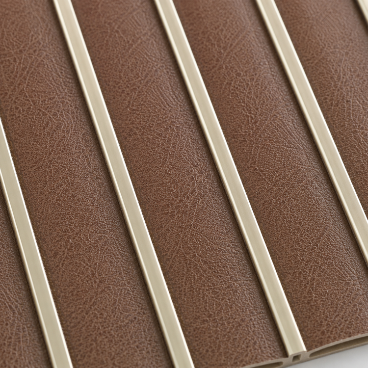 Cognac Gold Fluted PS Wall Panel