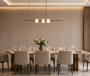 Taupe Gold Fluted PS Wall Panel
