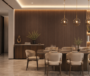 Walnut Noir Fluted PS Wall Panel