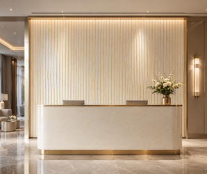 Calacatta Gold Fluted PS Wall Panel