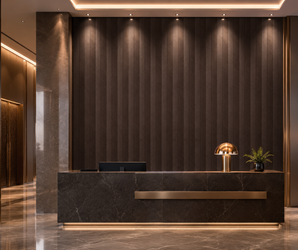 Espresso Chevron PS Wall Panel