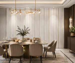 Pearl Gold Geometric PS Wall Panel