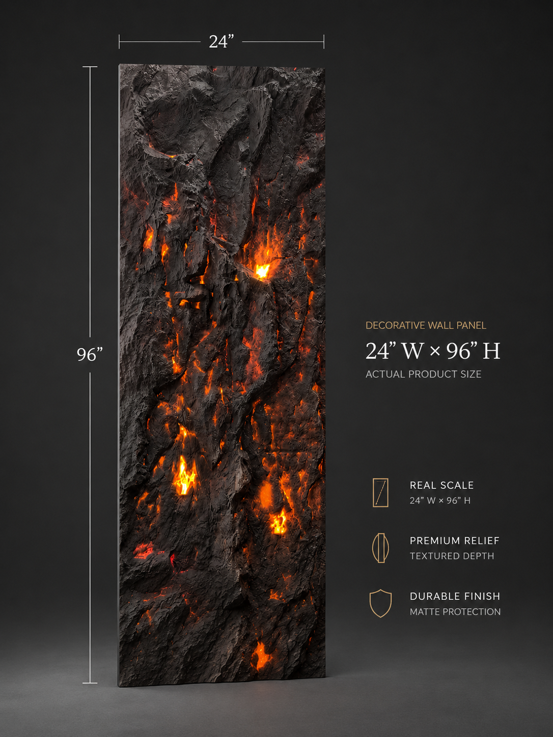 Lava Core PU Stone wall in a hospitality or commercial interior