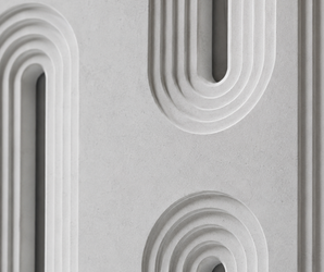 Fluted Arch Screen PU Stone Panel