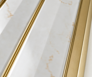 White gold slim PS wall panel
