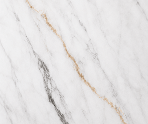 WALLSMARK Calacatta Aurelia Marble wall panel with white base and gray-brown veining.