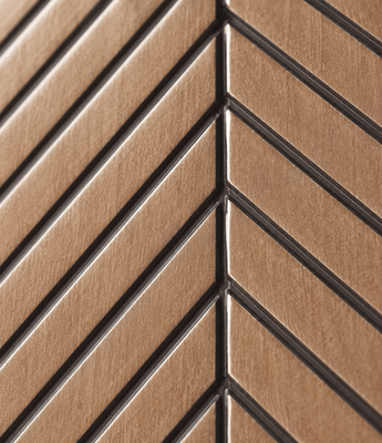 Chevron metallic line and wood texture wall panel for modern decorative wall cladding or PS wall panels.