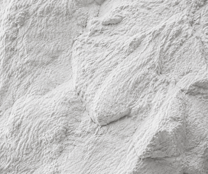 Experience the Rocky White PU Stone Panel—a decorative wall panel featuring a rough white textured surface with uneven patterns that mimic plaster or natural rock, perfect for adding unique character to any interior space.