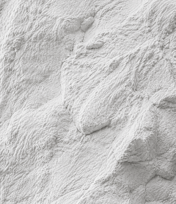 Experience the Rocky White PU Stone Panel—a decorative wall panel featuring a rough white textured surface with uneven patterns that mimic plaster or natural rock, perfect for adding unique character to any interior space.