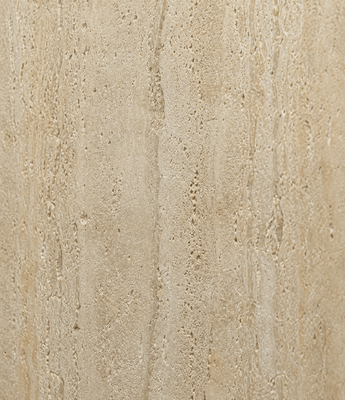 Travertine Classic features a beige stone surface with natural irregular veins and small holes, creating a textured pattern commonly used in construction and interior design—ideal for architectural wall panels or feature walls.