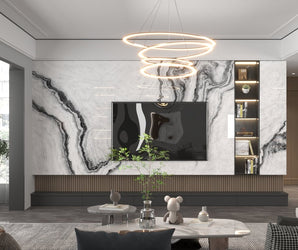White Wave Marble Panel