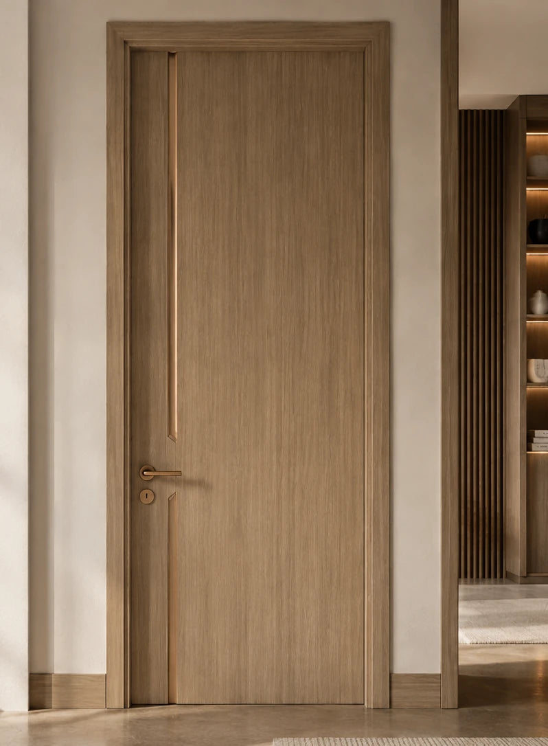 Wallsmark modern light oak interior door