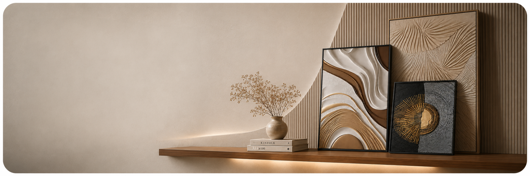 Wallsmark decorative and art collection interior display