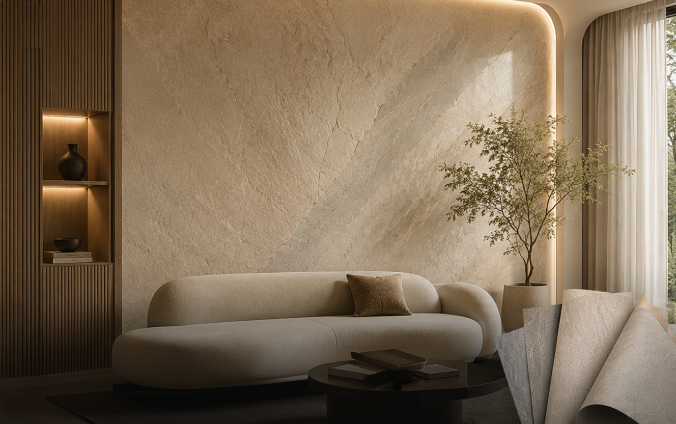 Wallsmark wall panels in a contemporary architectural interior